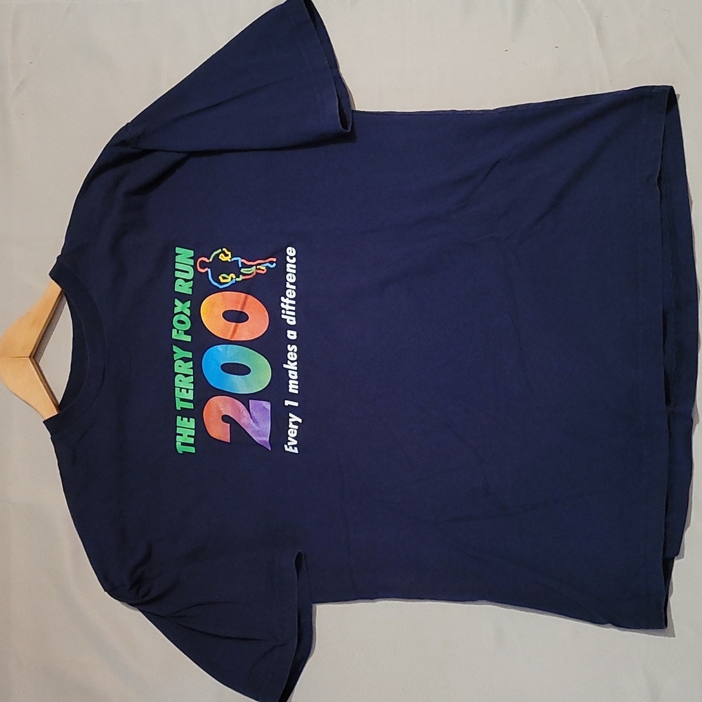 Vintage 2001 Terry Fox Run T Shirt